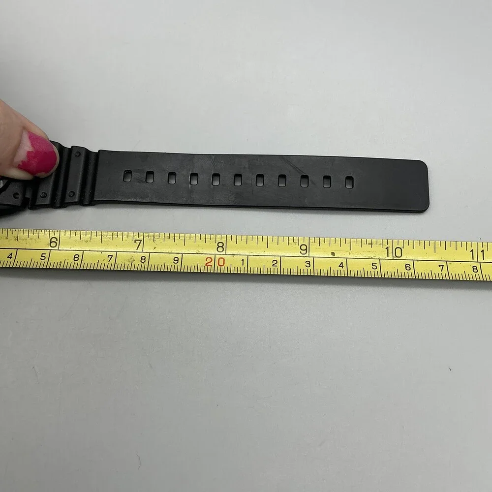 Casio 5125 MRW-200H Mens Watch 43mm Black Dial Day Date Resin 100m